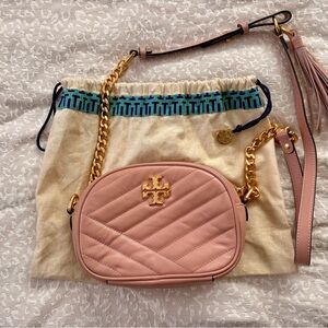 Tory Burch Blush Quilted Crossbody Bag
